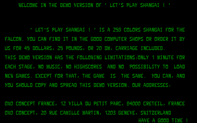 Let's Play Shangai